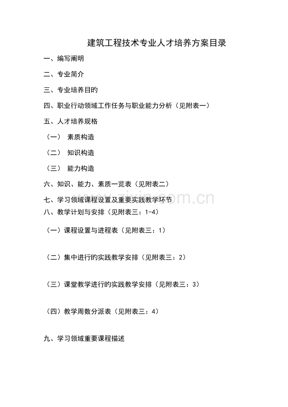 建筑工程技术专业人才培养方案宁夏建设职业技术学院.doc_第2页