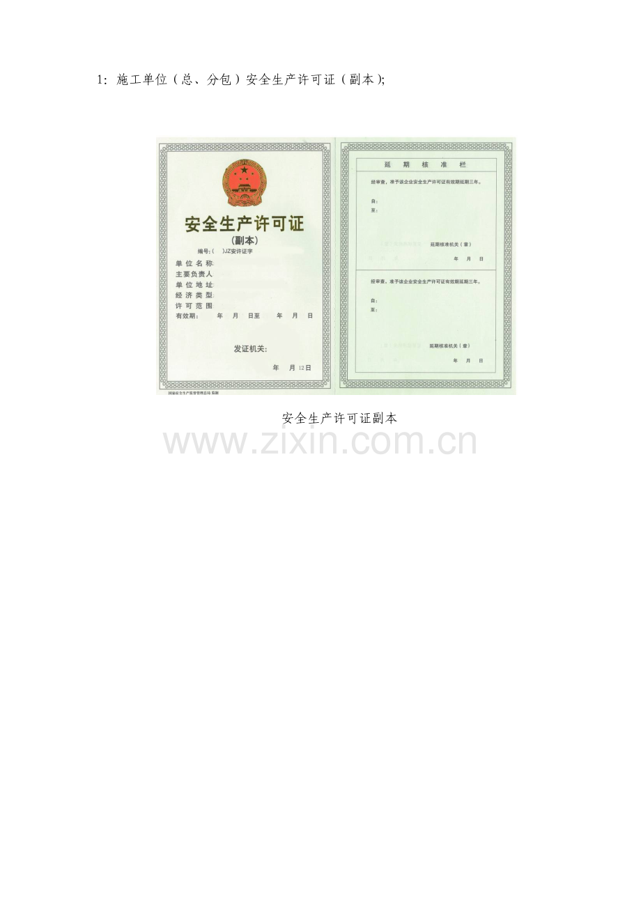 施工单位总分包安全生产许可证.doc_第1页