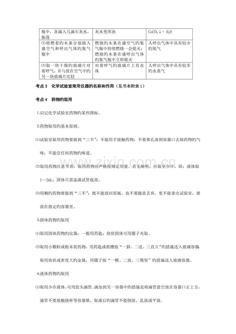 2023年新课标中考化学考点梳理全册.doc_第2页