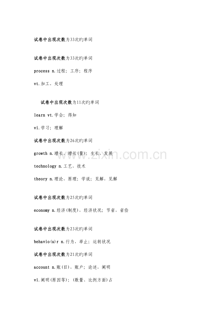 2023年MBA联考高频单词及词汇总结.doc_第1页