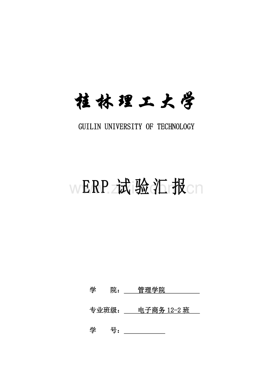 2023年ERP实验报告.docx_第1页