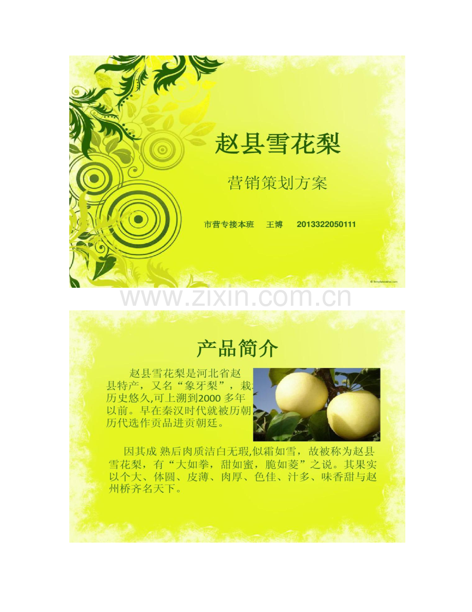 农产品市场营销策划方案.doc_第1页