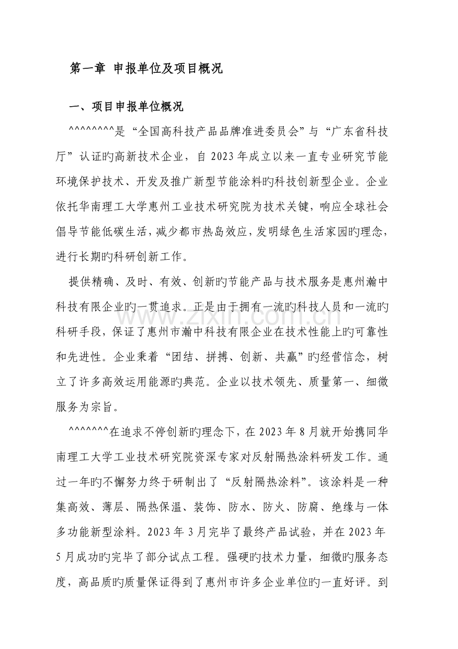 反射隔热涂料项目可行性报告.doc_第2页