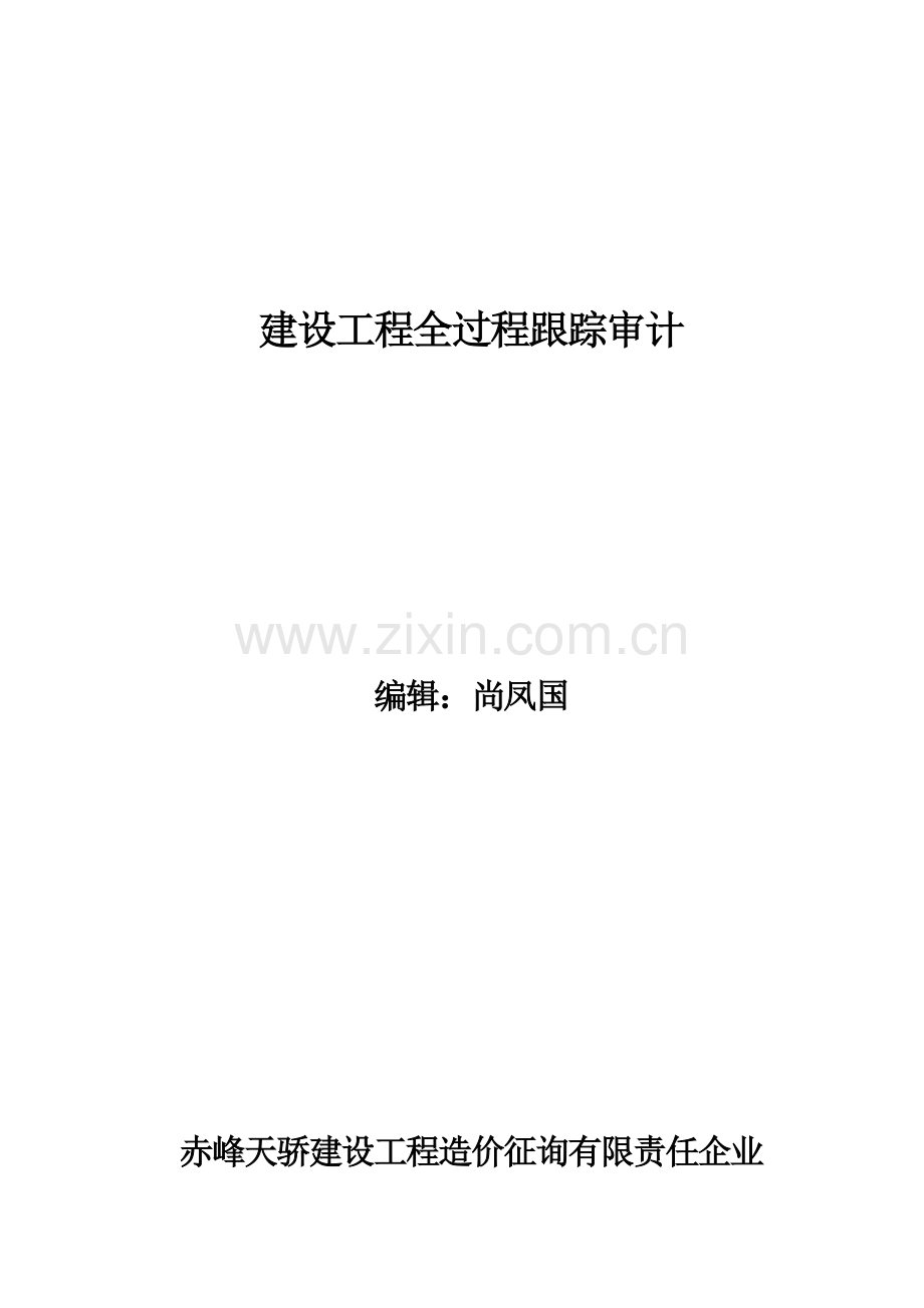 建设项目全过程跟踪审计资料.doc_第1页