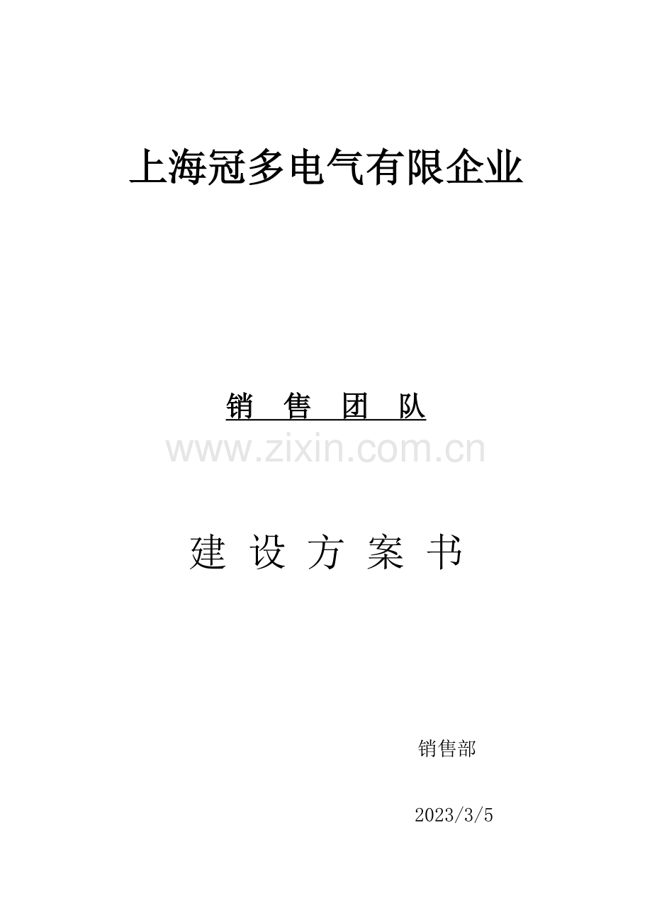 企业销售团队建设及运营方案.docx_第1页