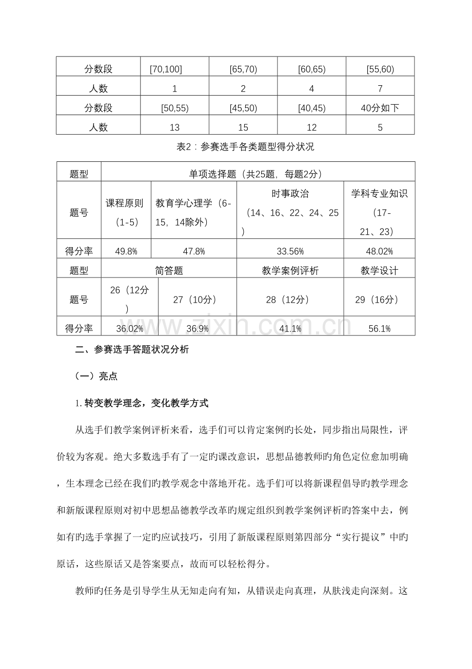 2023年从基本功竞赛理论考试看初中思想品德教师专业发展南中芮德新.doc_第2页