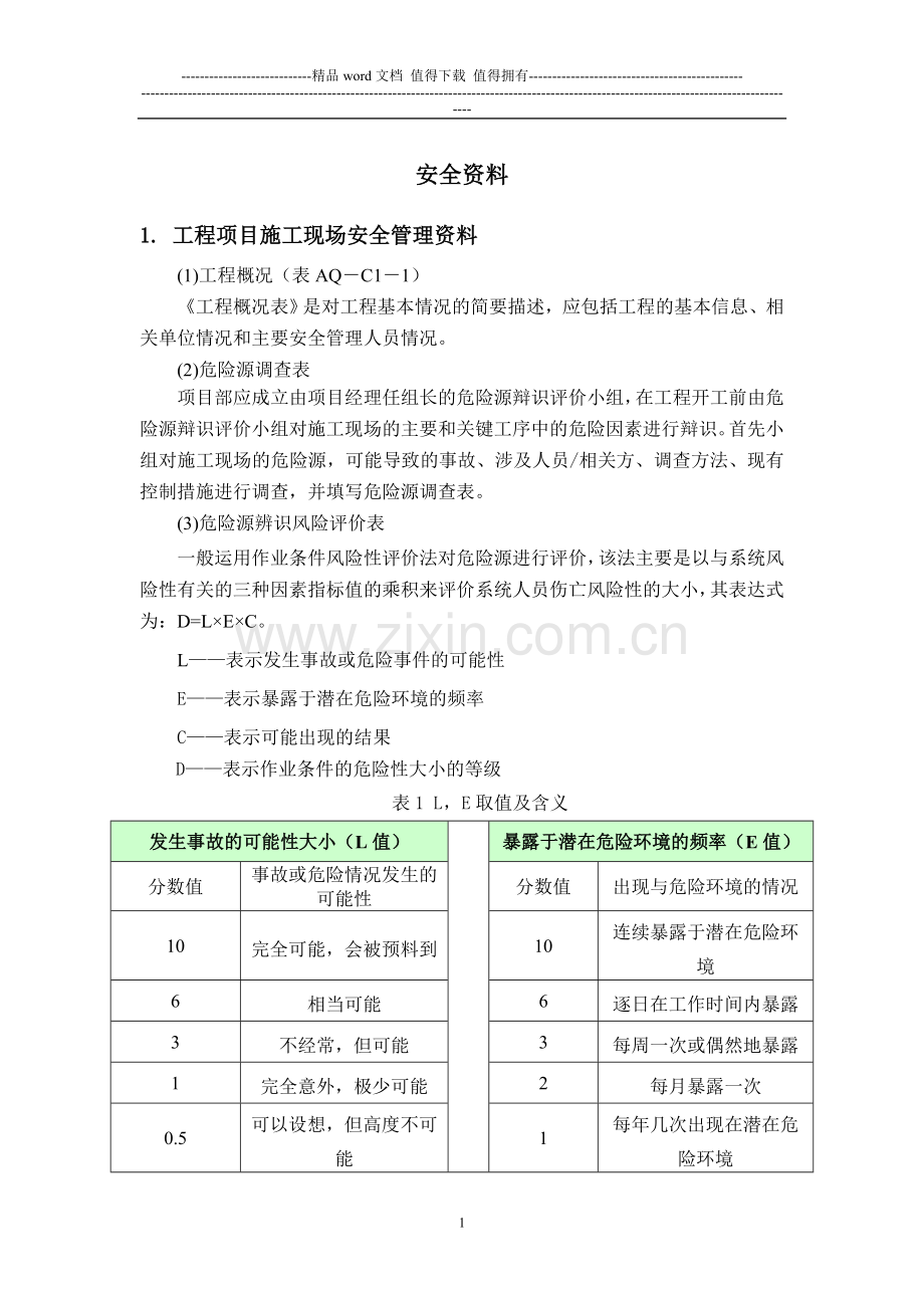工程项目施工现场安全管理资料讲义.doc_第1页