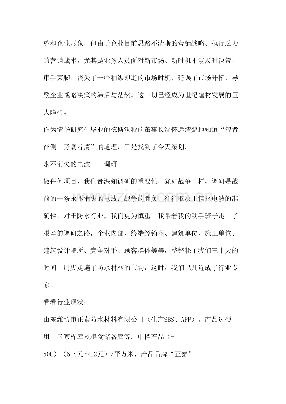 德斯沃特防水材料年整合营销策划糘实.doc_第2页