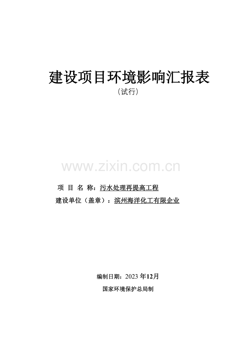 污水处理再提高工程.doc_第1页