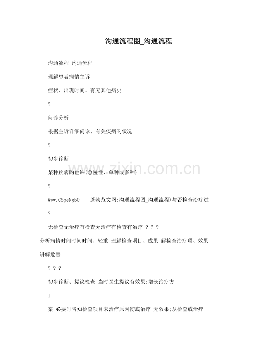沟通流程图沟通流程.doc_第1页