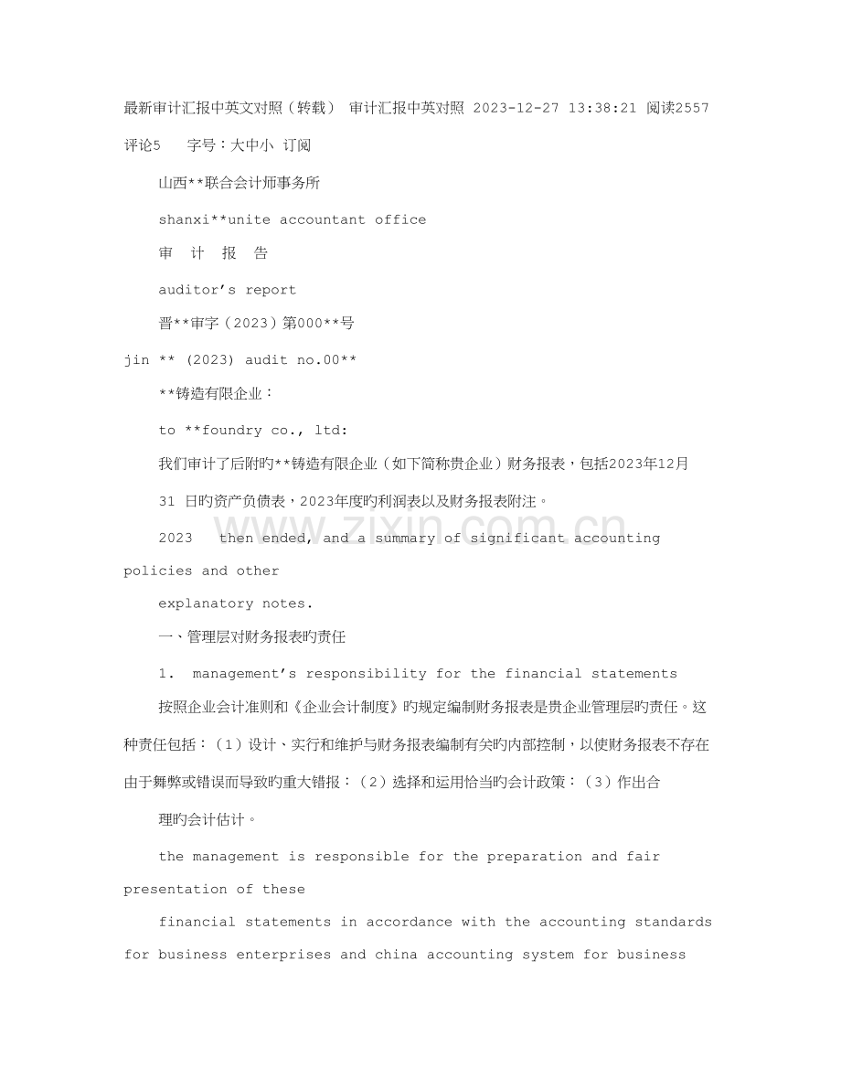 审计报告翻译.doc_第1页