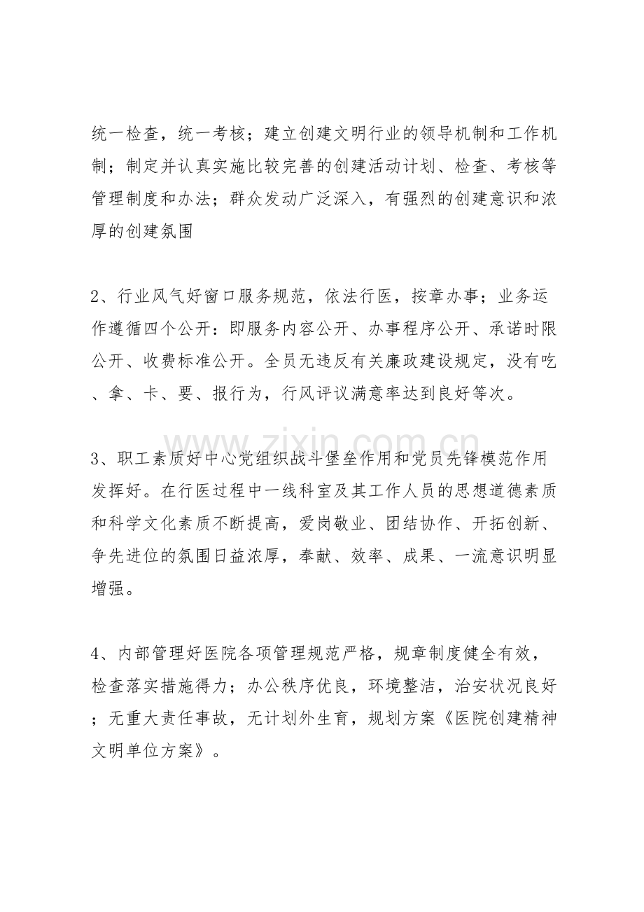 新版医院创建精神文明单位方案.doc_第2页
