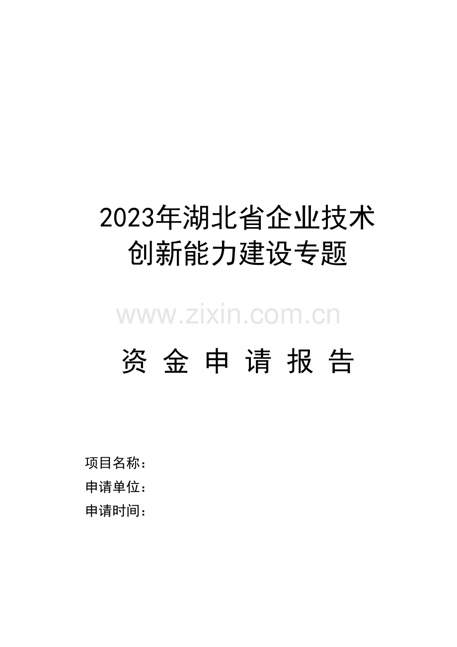 湖北省企业技术创新能力建设项目.doc_第1页