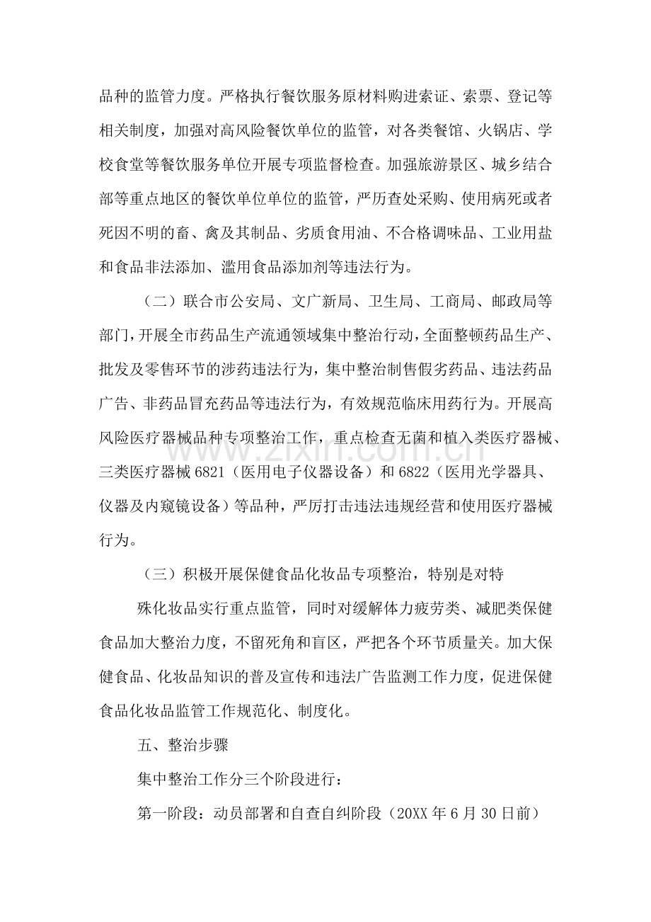 食品药品领域安全隐患排查整治行动实施方案.doc_第2页