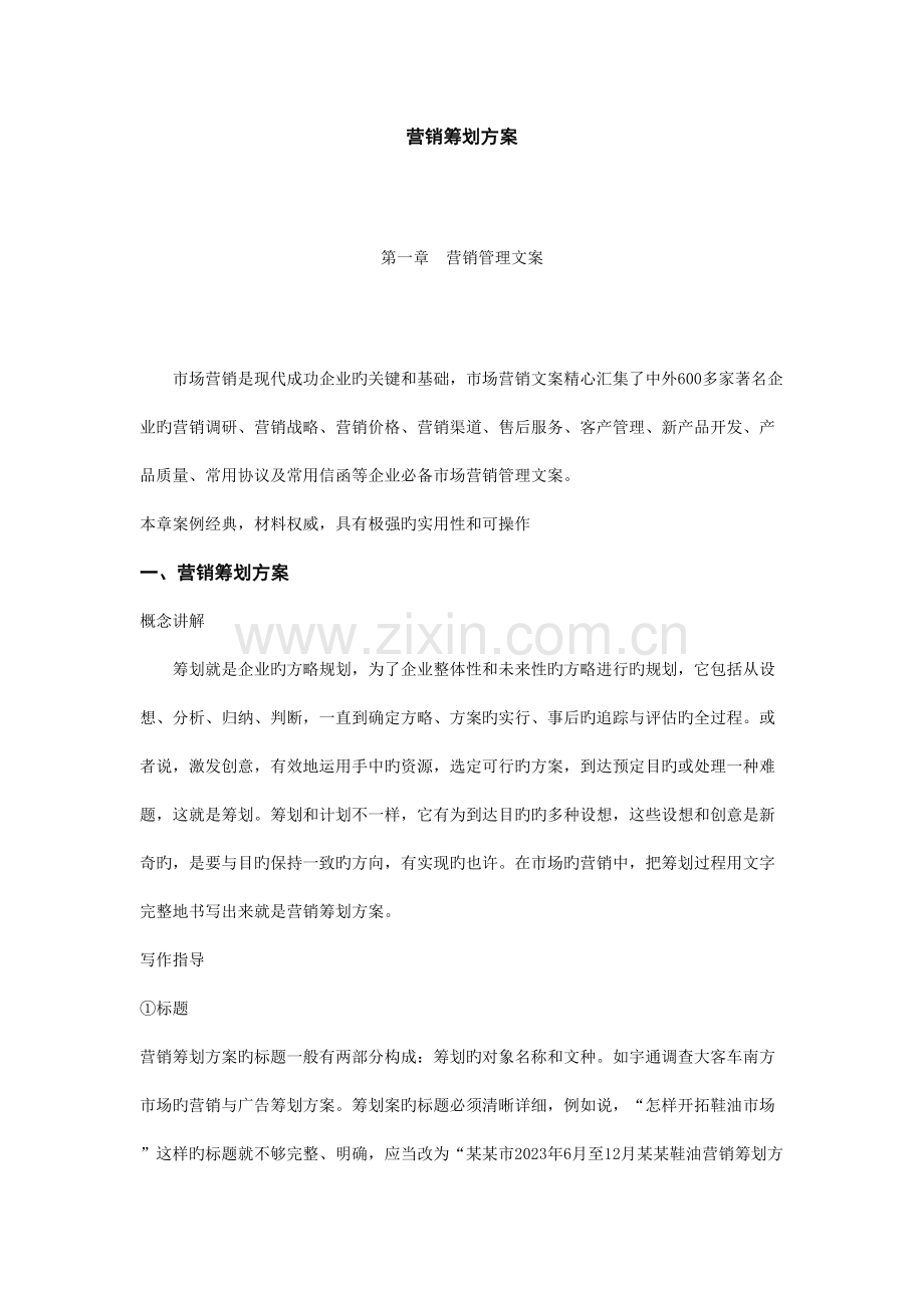 营销策划与营销计划.doc_第1页