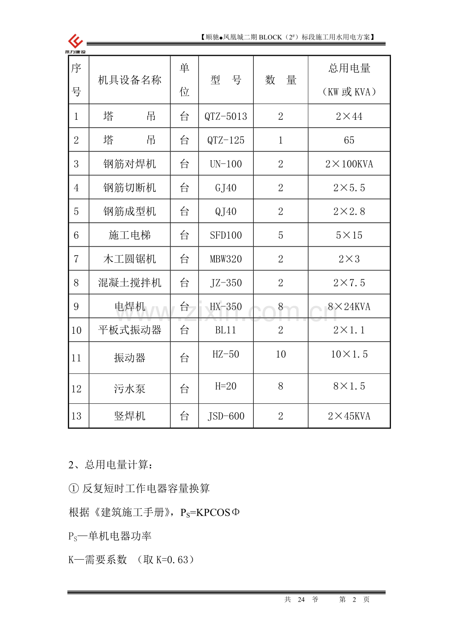 施工用水用电方案.doc_第2页