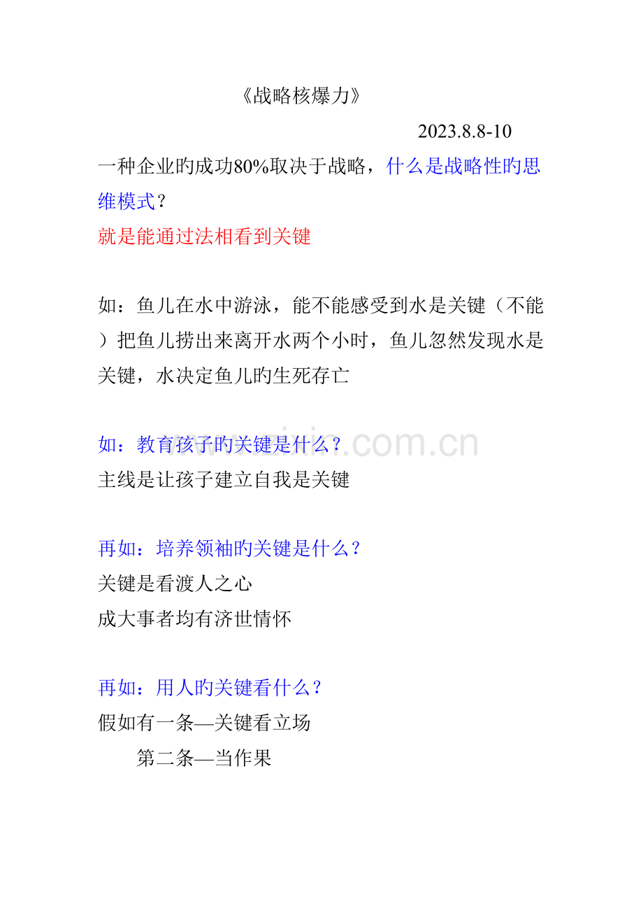 2023年俞凌雄战略核爆力笔记.doc_第1页