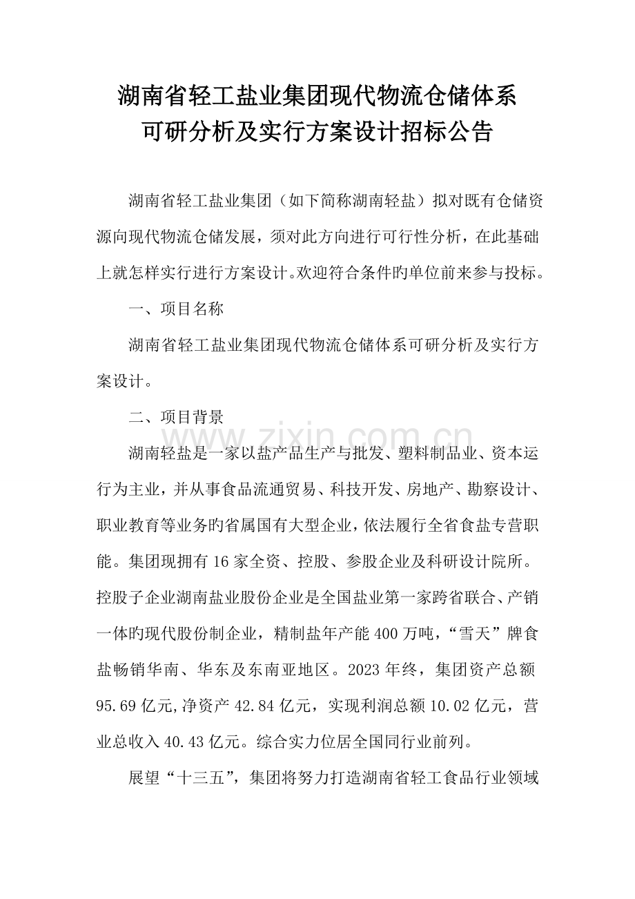 湖南轻工盐业集团物流发展战略规划.doc_第1页