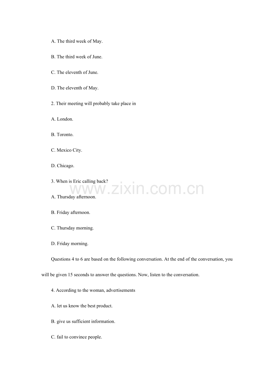 2023年英语专四真题及答案详解.doc_第2页