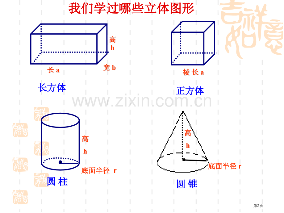 立体图形总复习市名师优质课比赛一等奖市公开课获奖课件.pptx_第2页