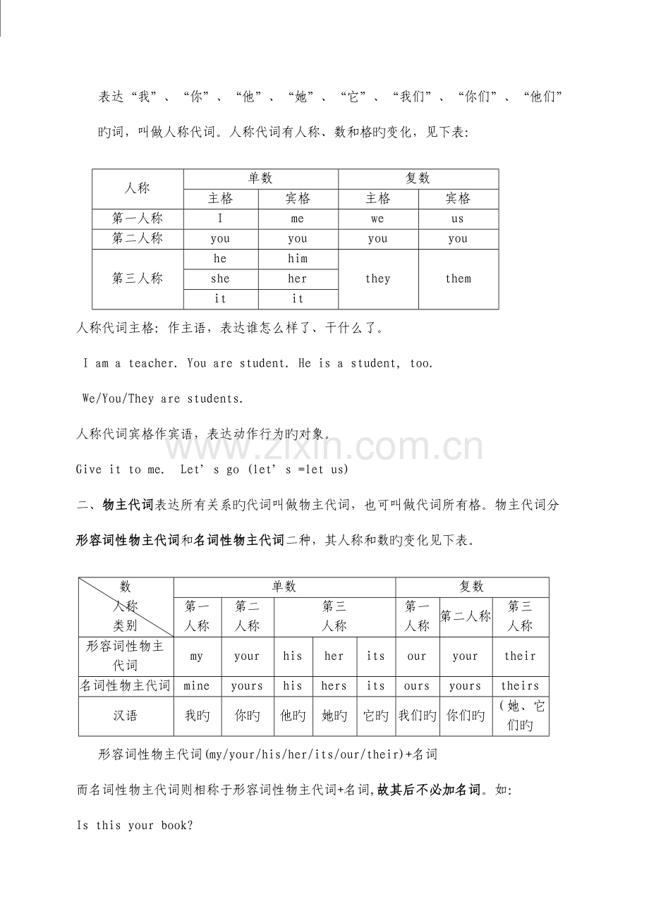 2023年新版初一英语语法知识点总结复习.doc_第2页
