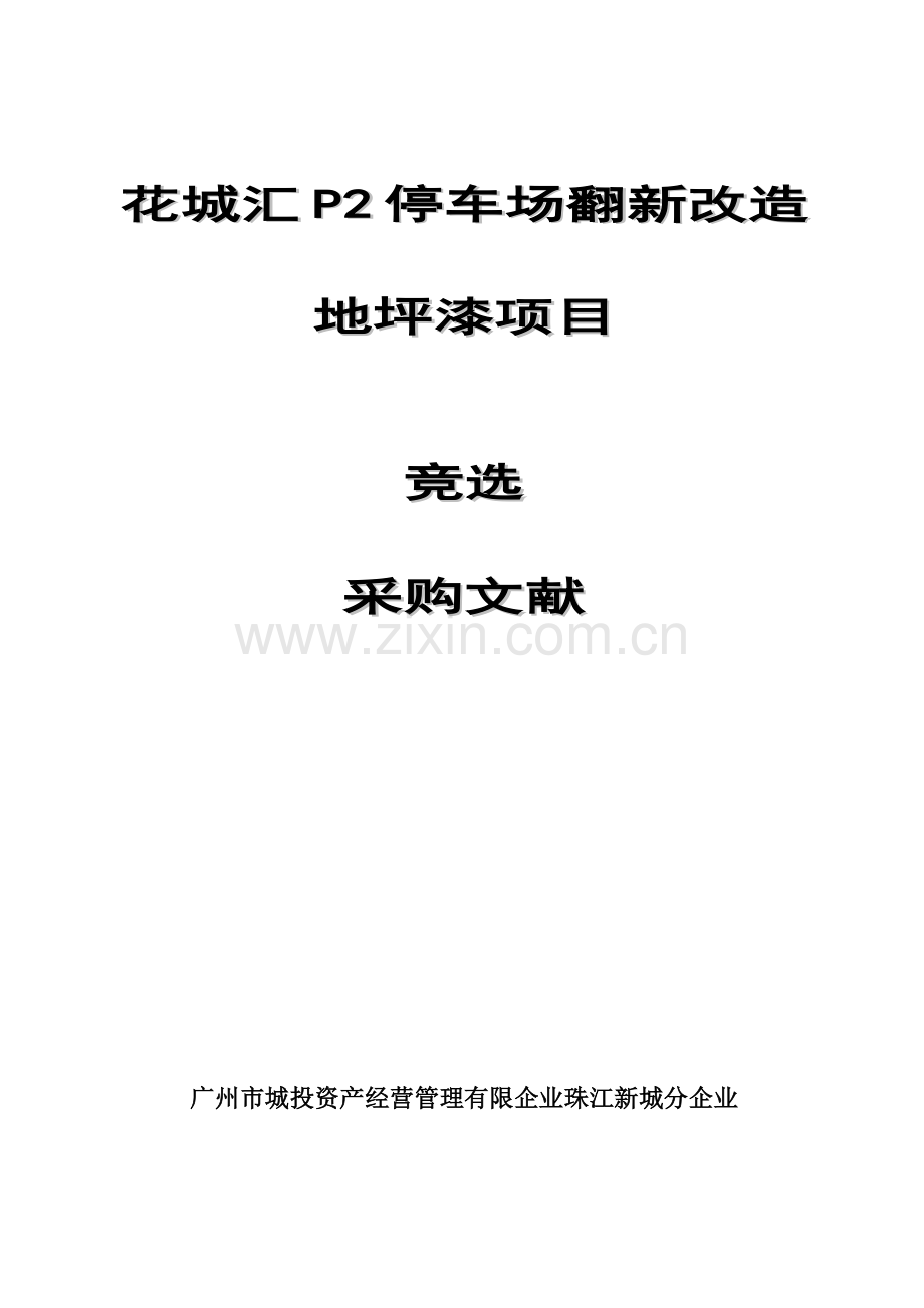 花城汇停车场翻新改造地坪漆项目.doc_第1页