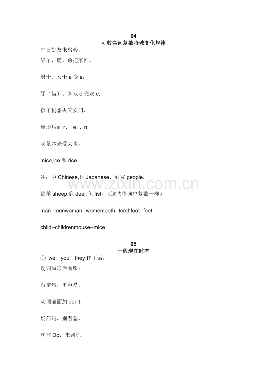 初中英语语法16个记忆口诀.docx_第2页