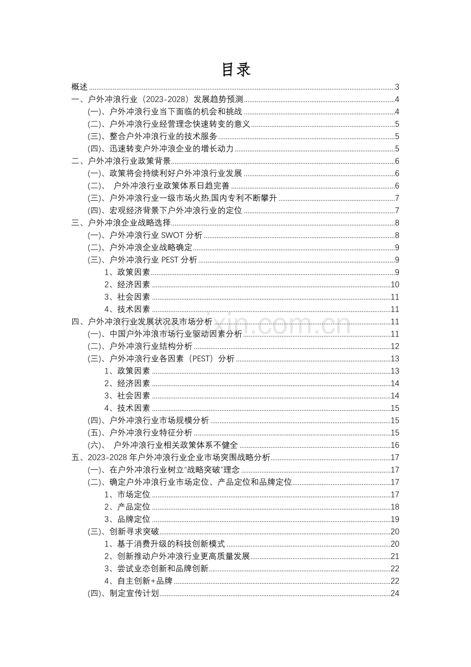 2023年户外冲浪行业分析报告及未来五至十年行业发展报告.docx_第2页
