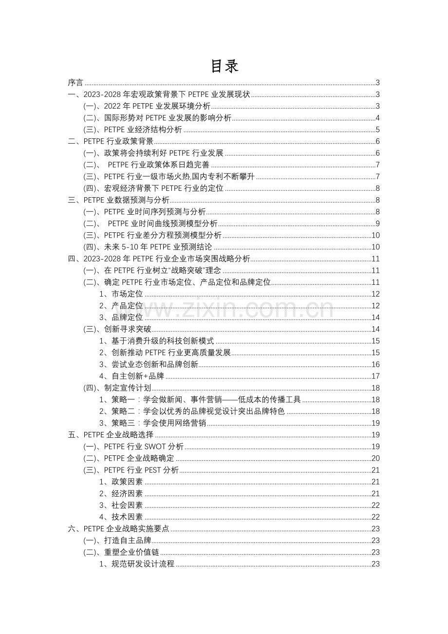 2023年PETPE行业市场突围建议及需求分析报告.docx_第2页