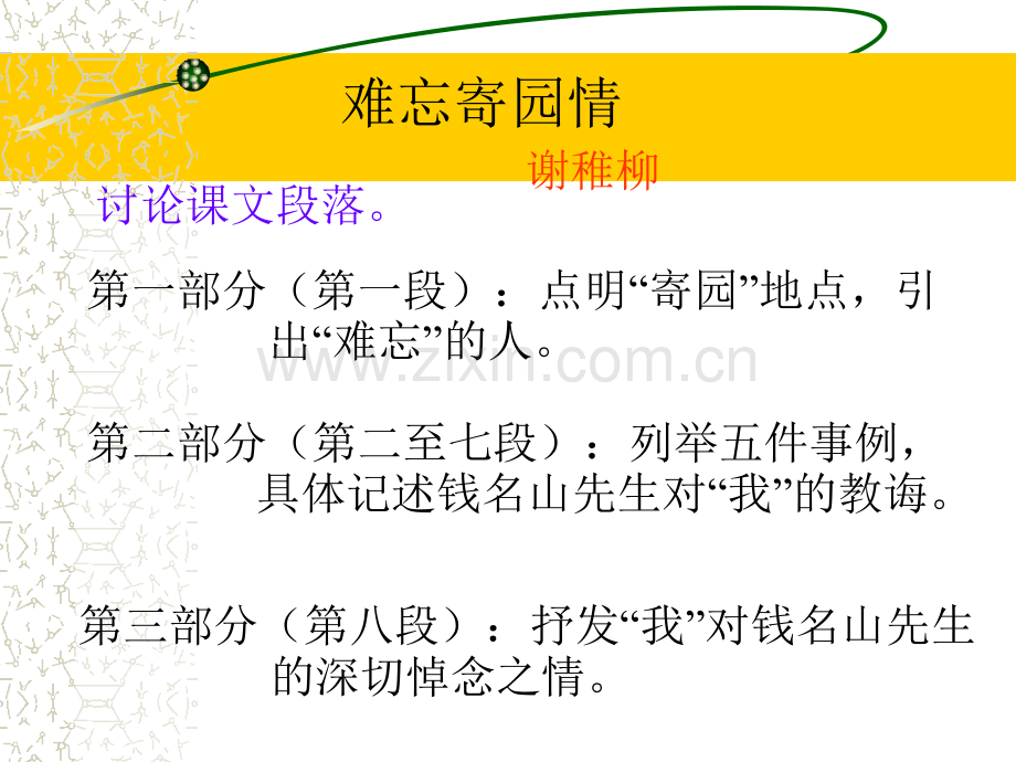 浙教版语文七上难忘寄园情.pptx_第2页