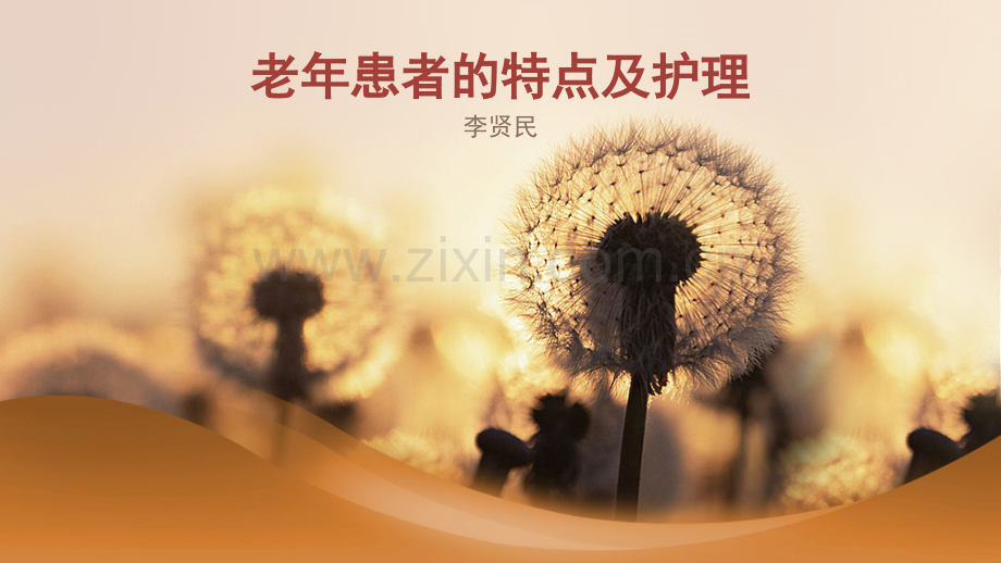 老年患者的特点及护理.pptx_第1页