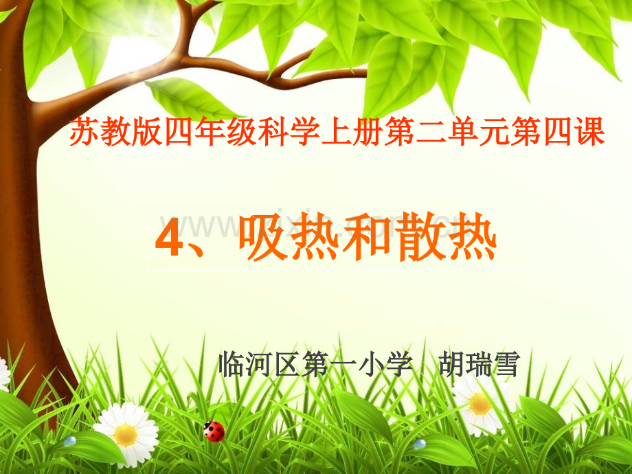 苏教版四年级科学上册吸热和散热.pptx_第1页