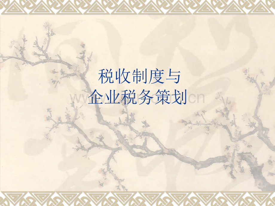 税收制度与企业税务策划资料.pptx_第1页