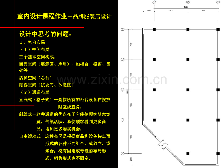 班店面设计作业安排——品牌服装店设计.pptx_第1页