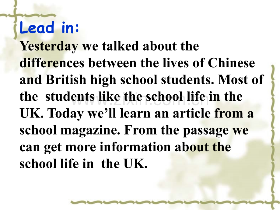牛津译林版必修一Unit1Schoollifereading21张.pptx_第2页