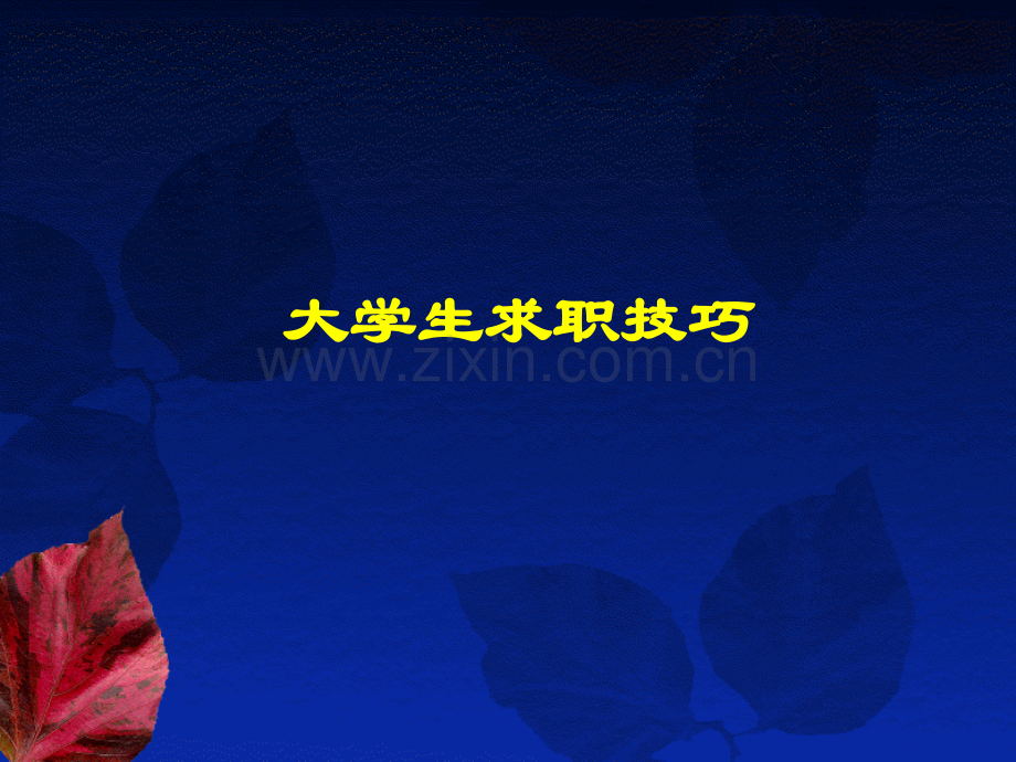 最牛的求职技巧.pptx_第1页
