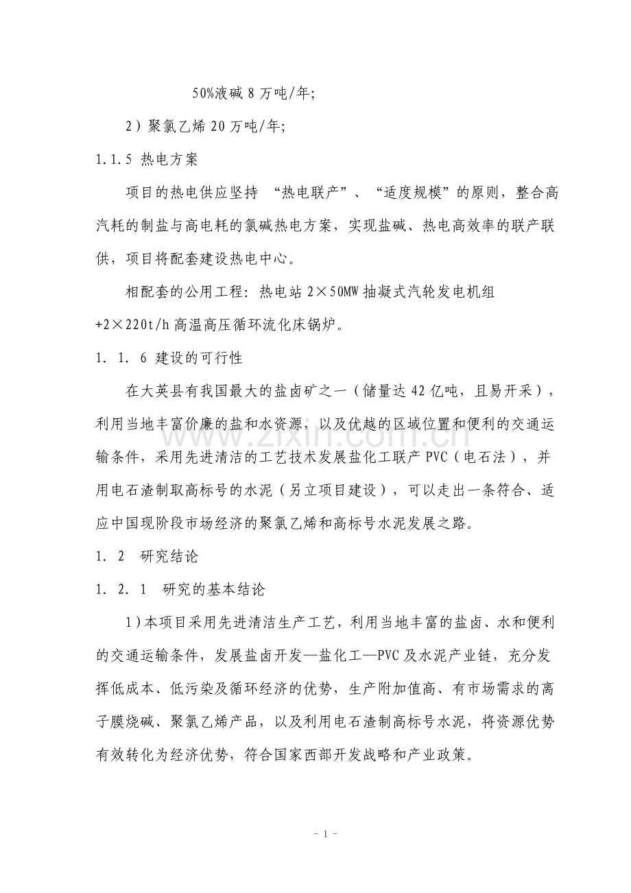 公司pvc项目160kta烧碱、200kta聚氯乙烯项目建设可行性研究报告.doc_第2页