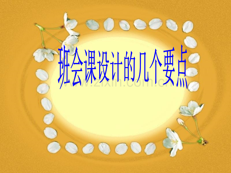 班主任培训班会课设计几个要点.pptx_第1页