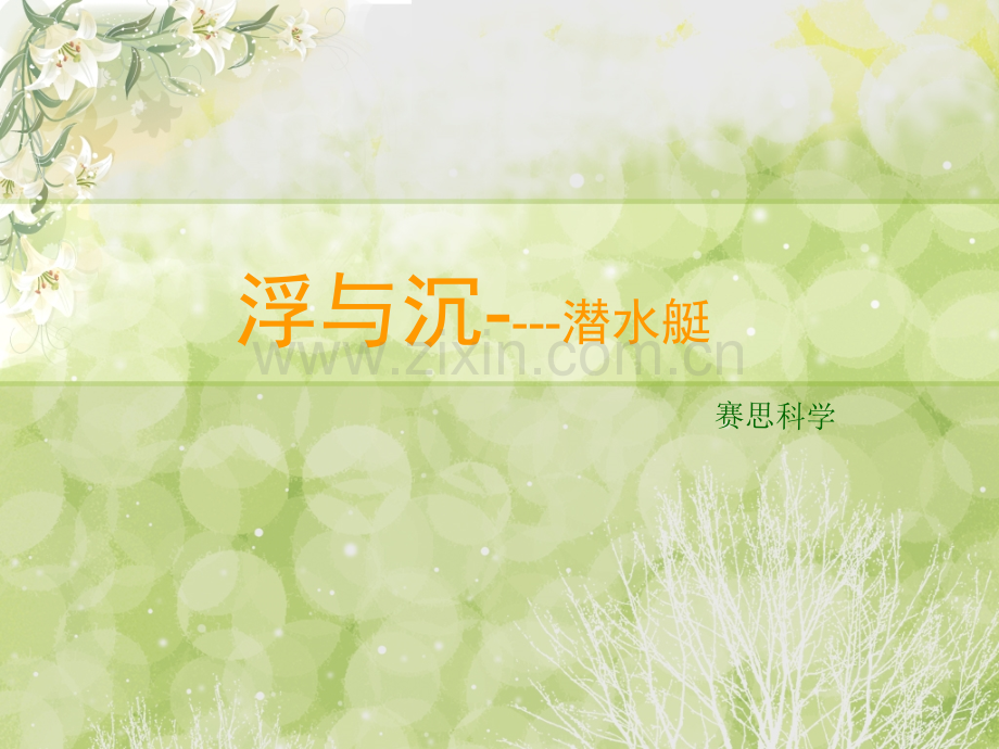 浮与沉潜水艇.pptx_第1页