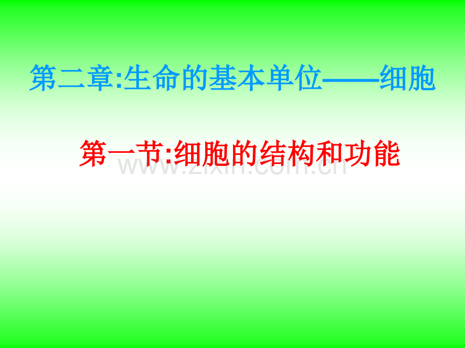 生命的基本单位细胞高一生物.pptx_第1页