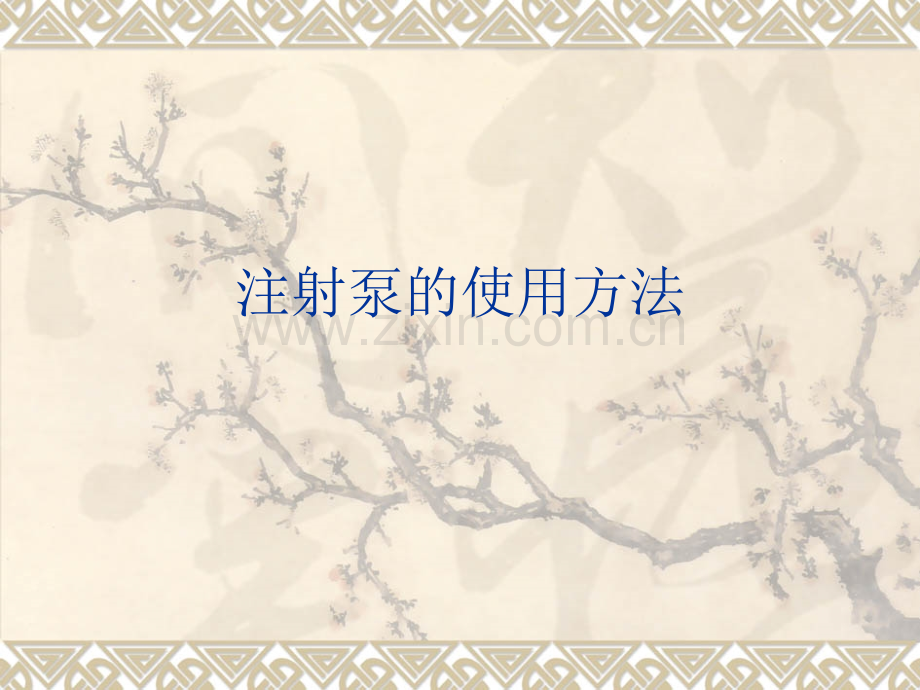 注射泵的使用.pptx_第1页