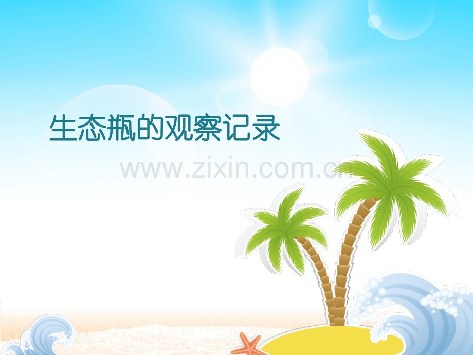 生态瓶的观察记录.pptx_第1页