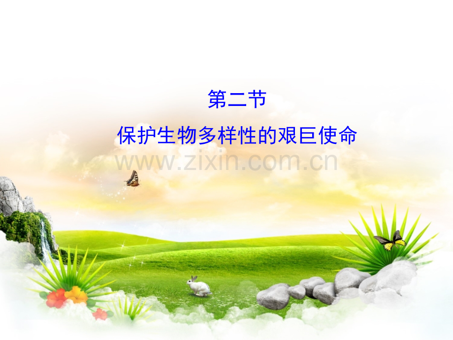 苏教版八上生物生物多样性及其保护保护生物多样性的艰巨使命优教.pptx_第1页