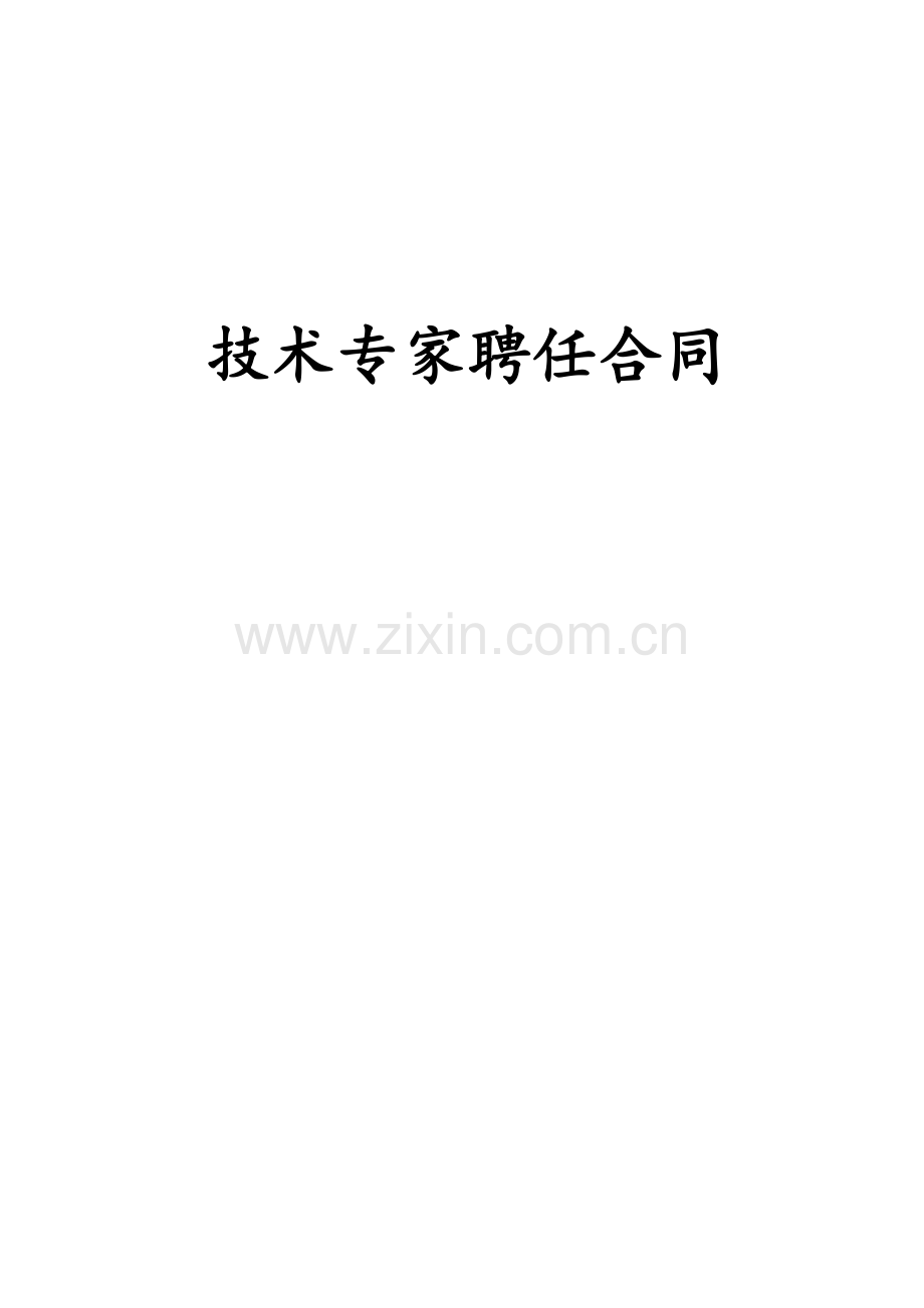 技术专家聘任合同.docx_第1页