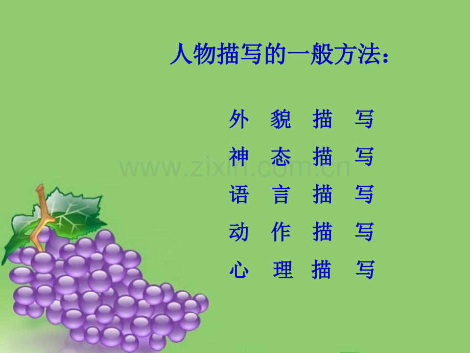 初中语文作文教学课件人物描写.pptx_第1页