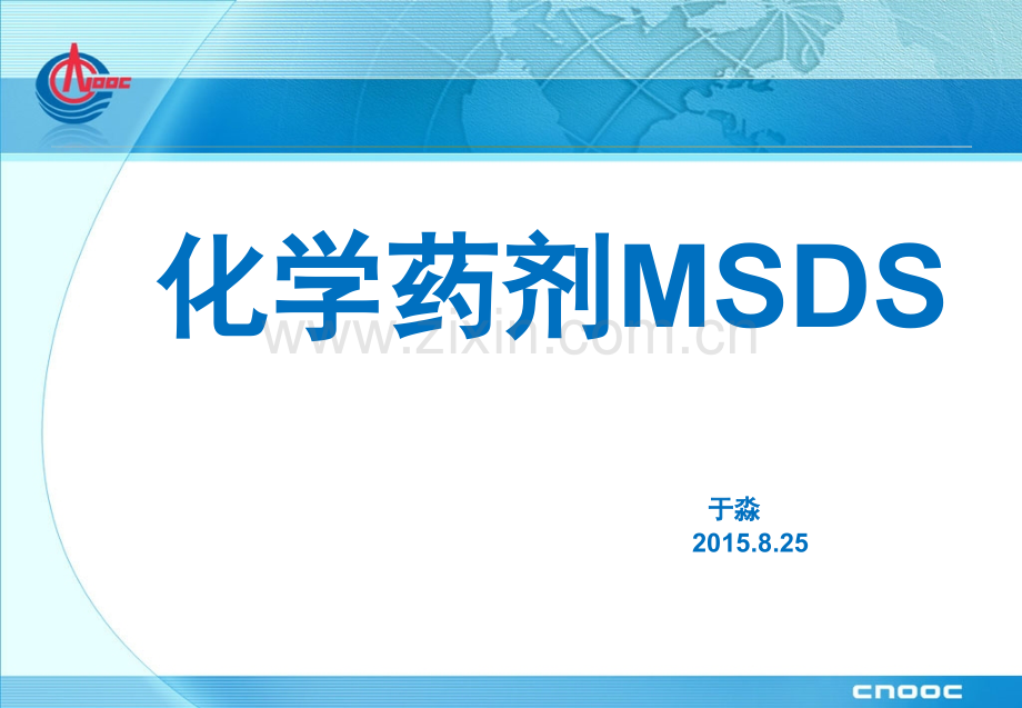 化学药剂MSDS资料.pptx_第1页