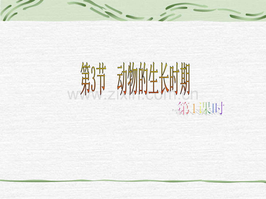 动物的生长时期第课时.pptx_第1页