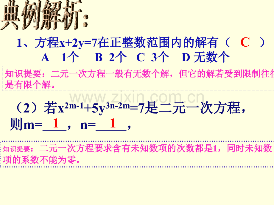 初中数学七年级下册二元一次方程组复习.pptx_第2页