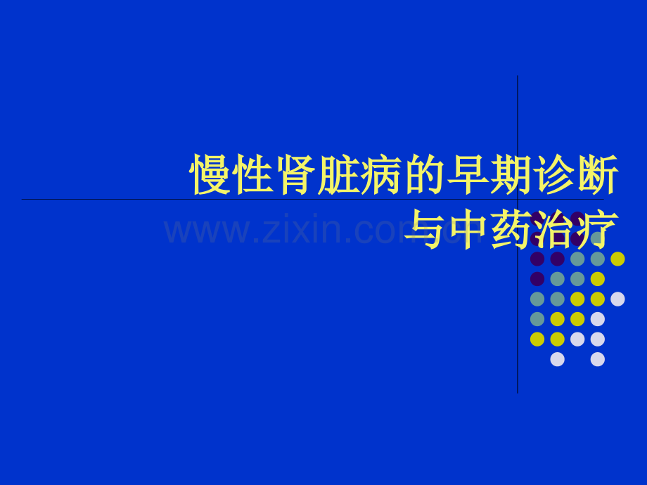 慢性肾脏病的早期诊断与中药治疗.pptx_第1页