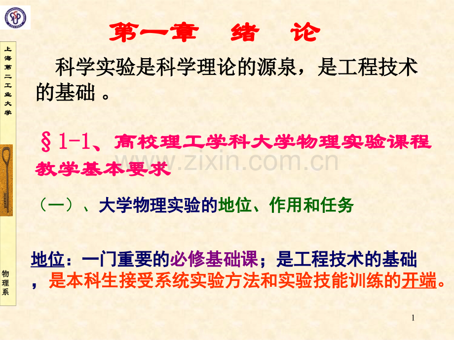 大学物理小结上海第二工业大学.pptx_第1页